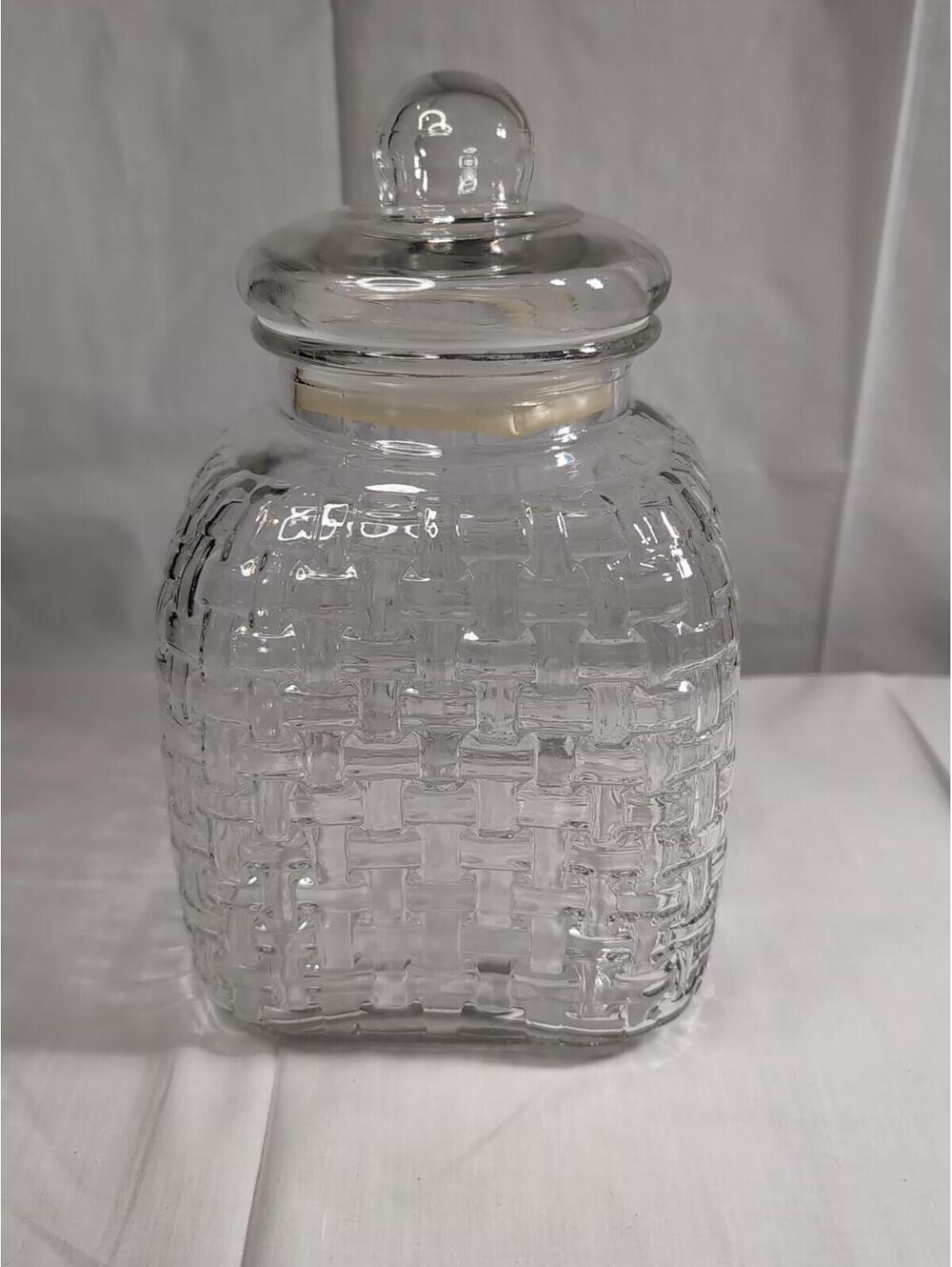Home Basics Panama Collection 118 oz. Medium Glass Jar A62